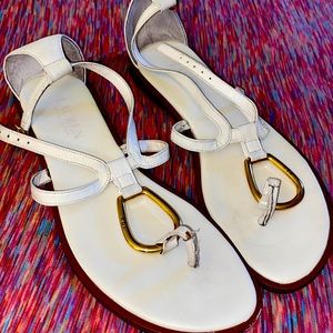 Crème Ralph Lauren sandals